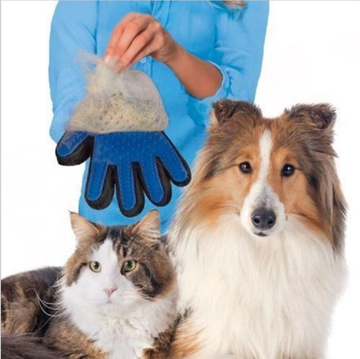 "TRUE TOUCH" PET GROOMING GLOVE (not for sale)